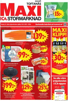 Förhandsgranska reklamblad Malmö från butik ICA Maxi gäller från 23/03/2026