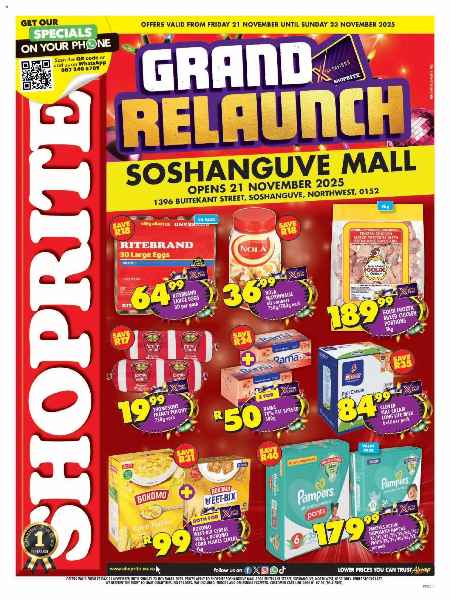 Preview of Shoprite flyer valid from 21/11/2025