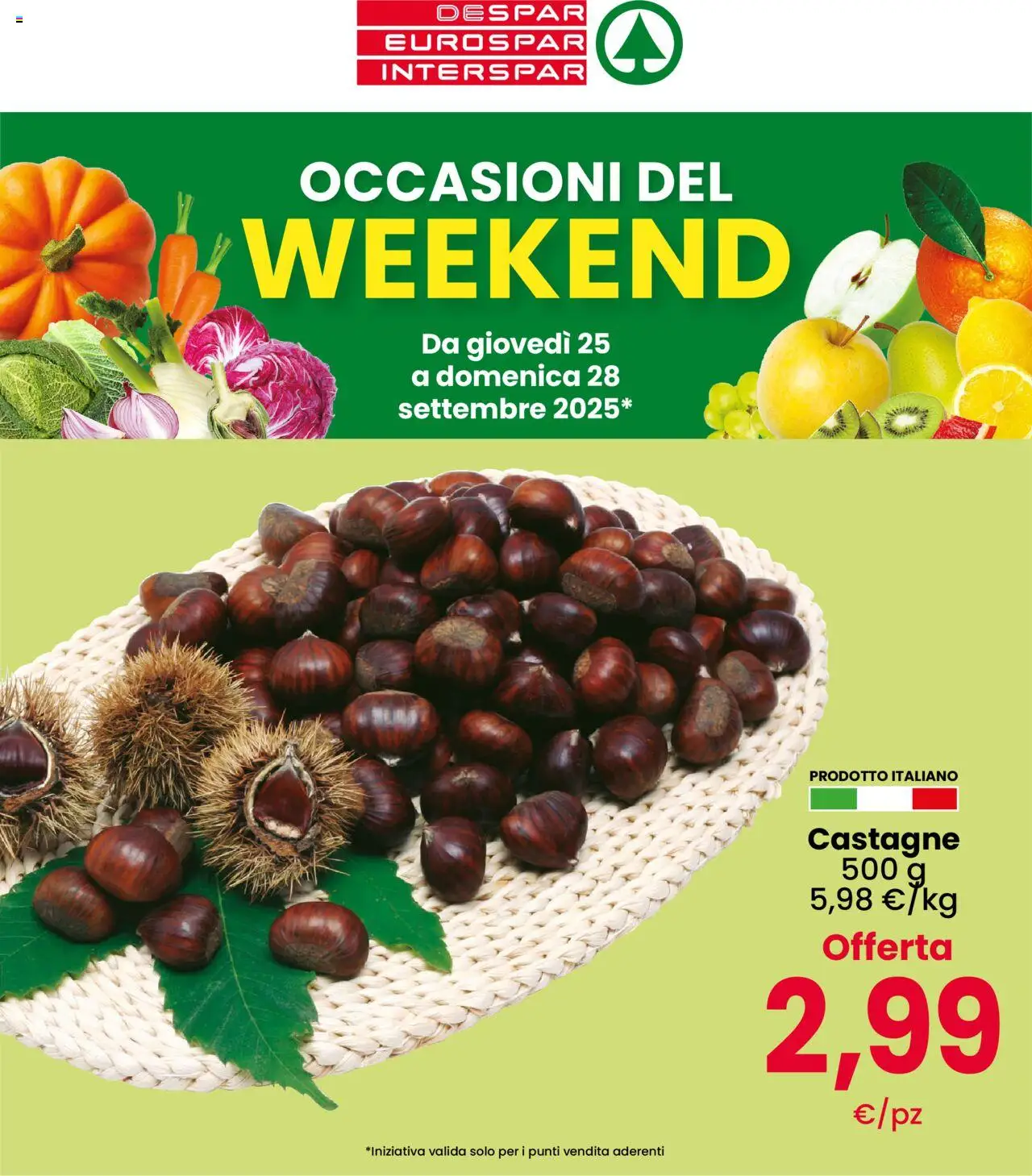 Volantino Interspar valido da 25/09/2025 numero di pagina 1