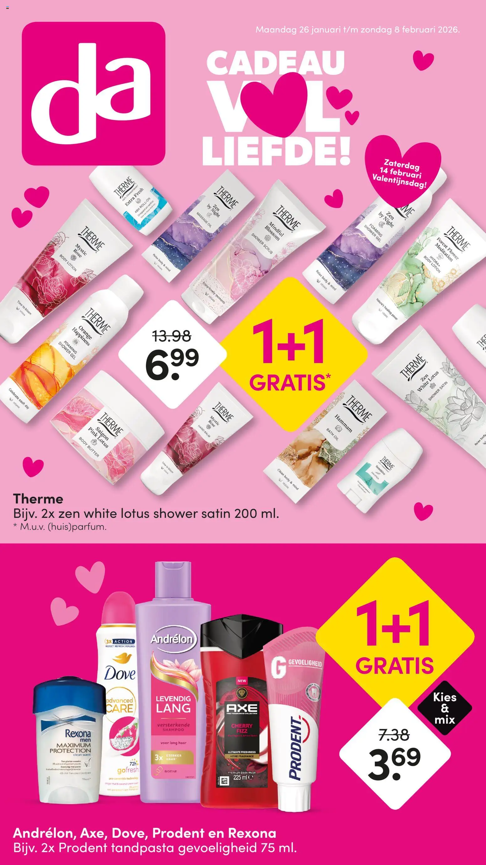 Voorbeeld van Folder van winkel Da geldig vanaf 26-01-2026 - Lotus, Douche, Gel, Crème, Antitranspirant