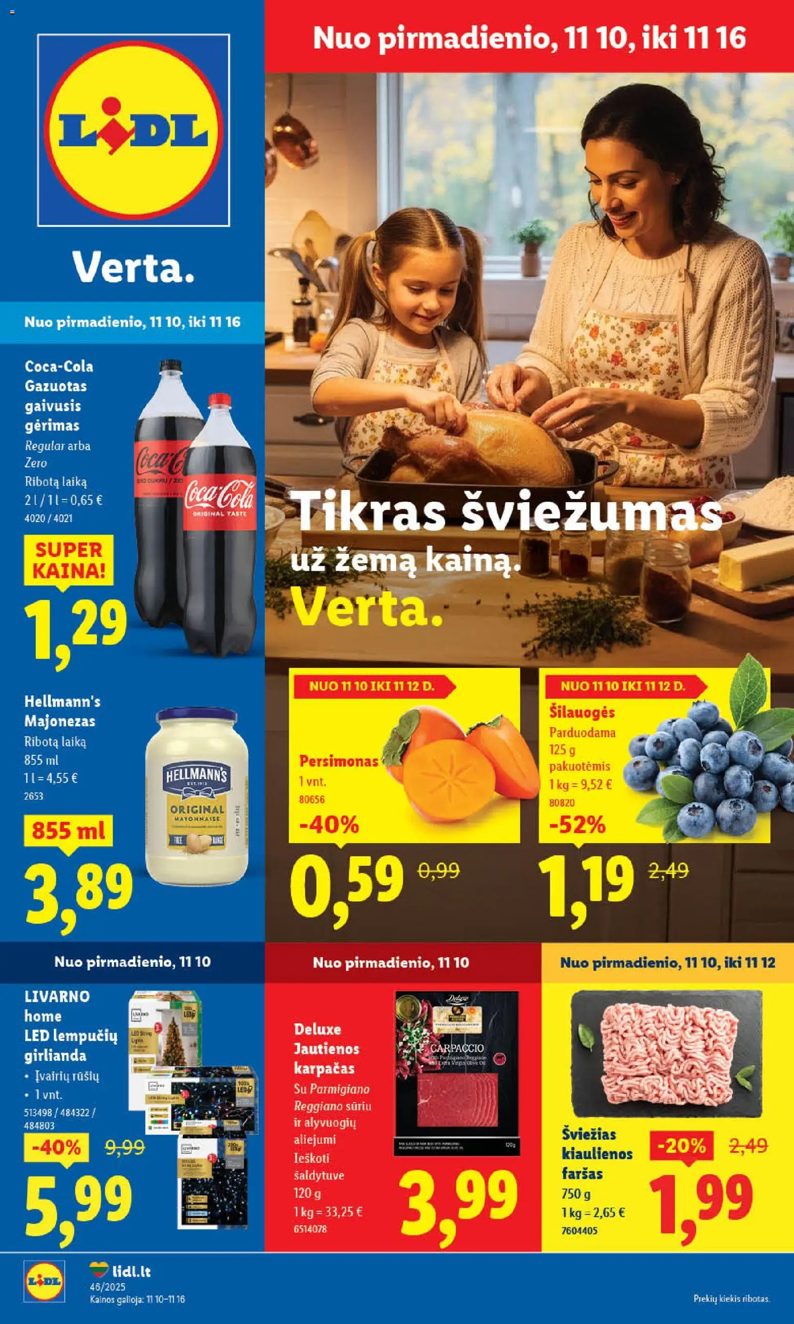 LIDL parduotuvės leidinio Leidinys galiojančio nuo 2025.11.10 peržiūra