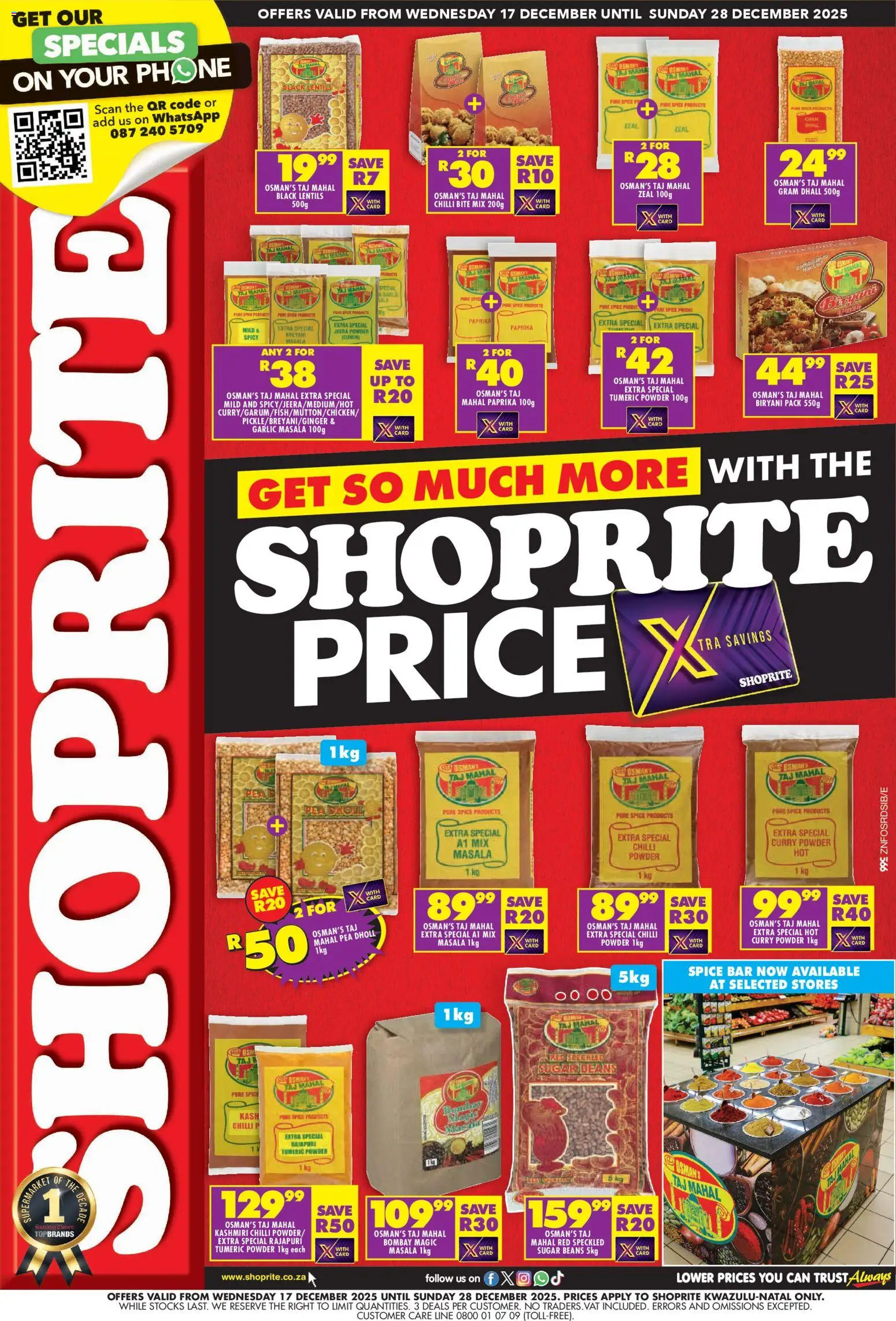Preview of Shoprite flyer valid from 17/12/2025