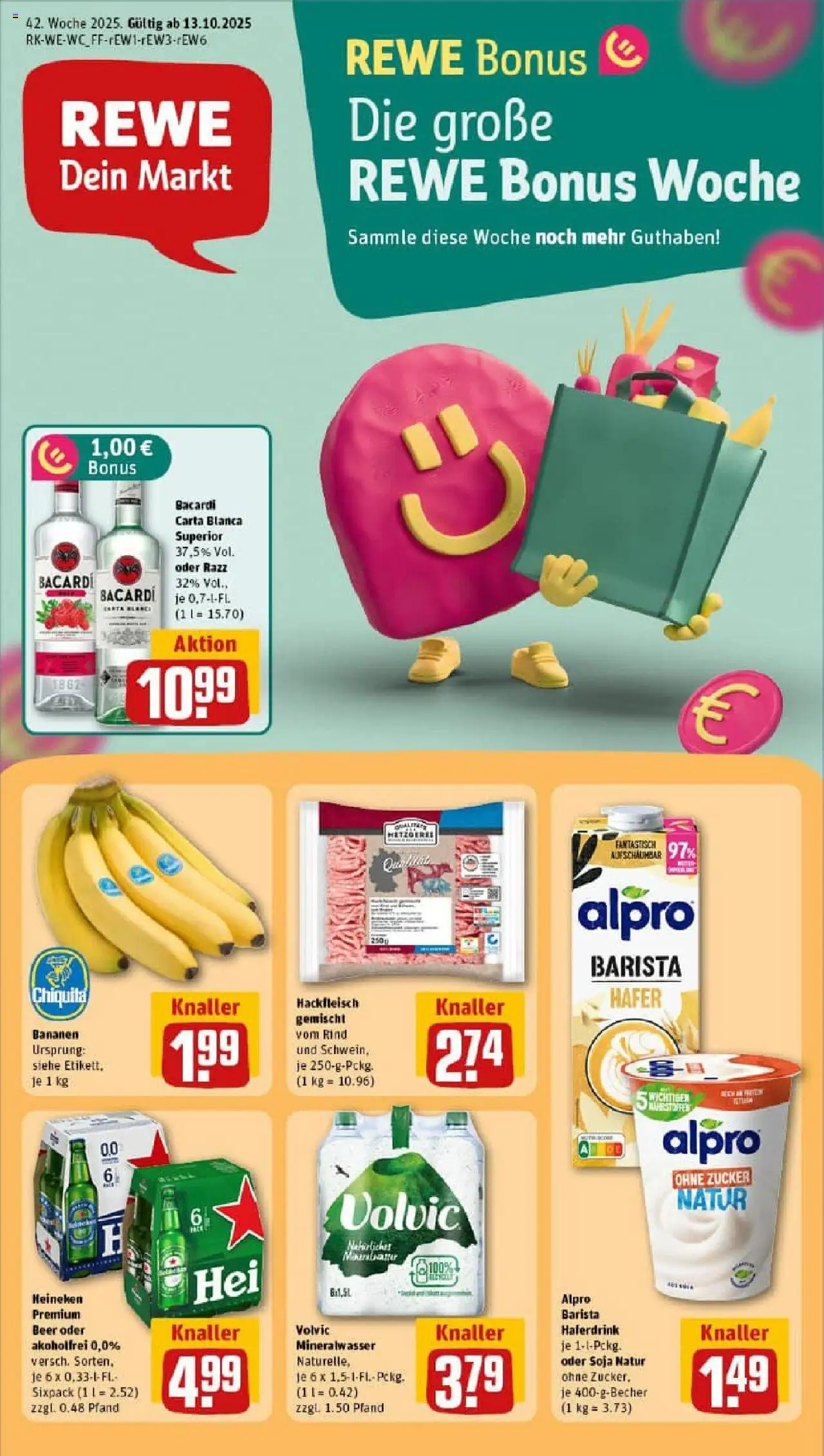 REWE Prospekt ab 13.10.2025 nächste Woche - Prospekt Neuss / Innenstadt	