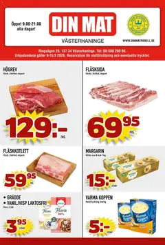 Förhandsgranska reklamblad Din Mat erbjudanden från butik Din Mat gäller från 16/03/2026