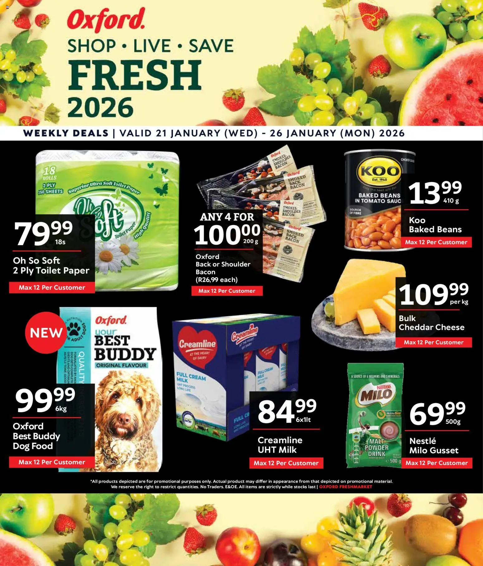 Preview of Oxford Freshmarket flyer valid from 21/01/2026