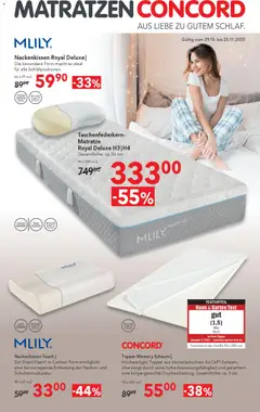 Vorschau der Angebote: Matratzen Concord Flugblatt gültig ab 29.10.2025