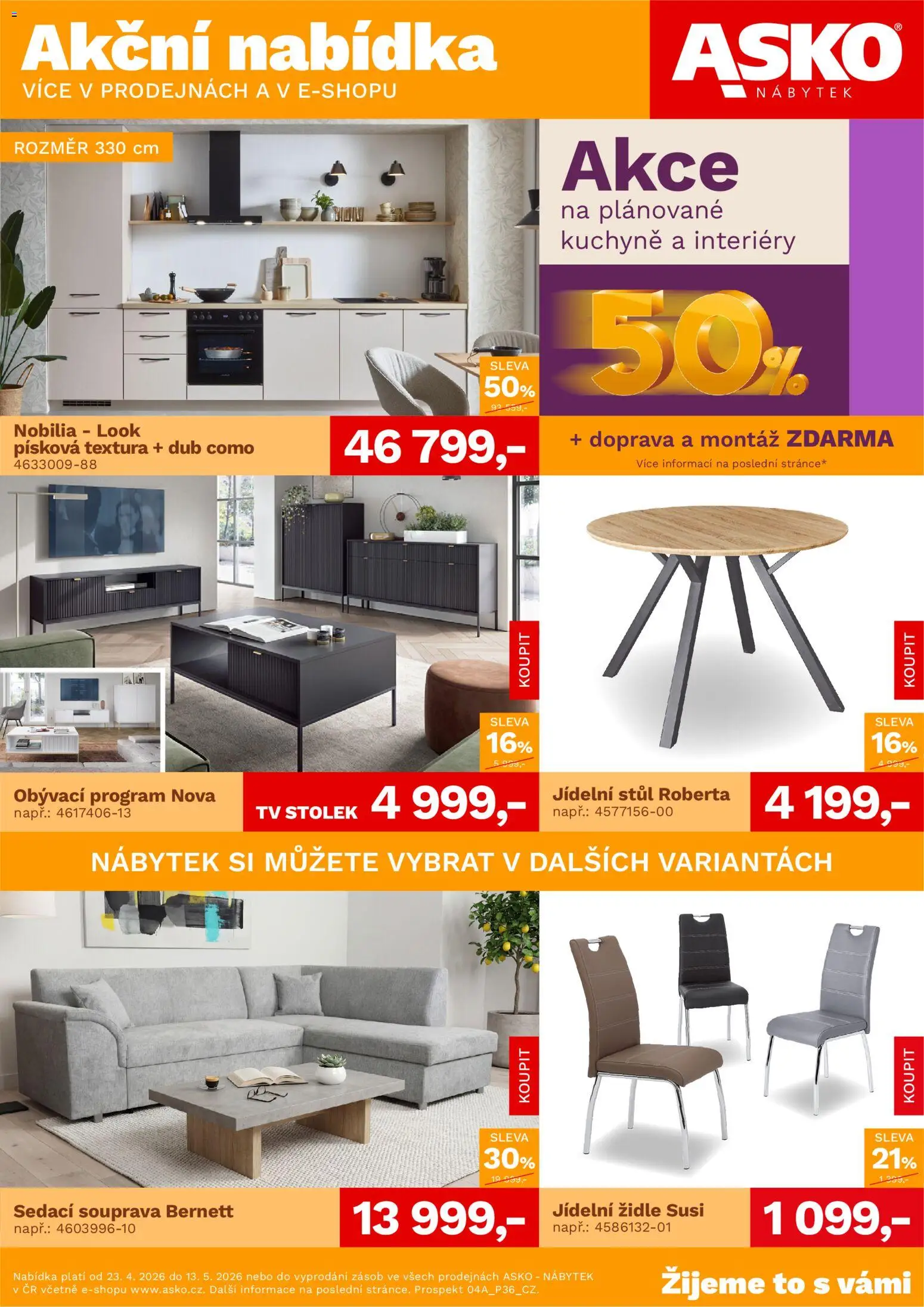 Náhled nabídky: ASKO nábytek ASKO nábytek leták platný od 23.04.2026