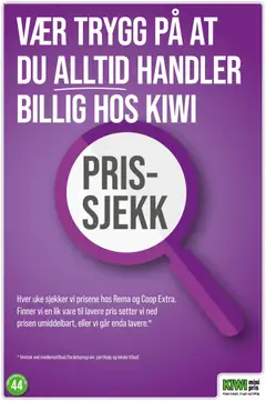 Forhåndsvis Pris-Sjekk fra butikk Kiwi gyldig fra 30/10/2025