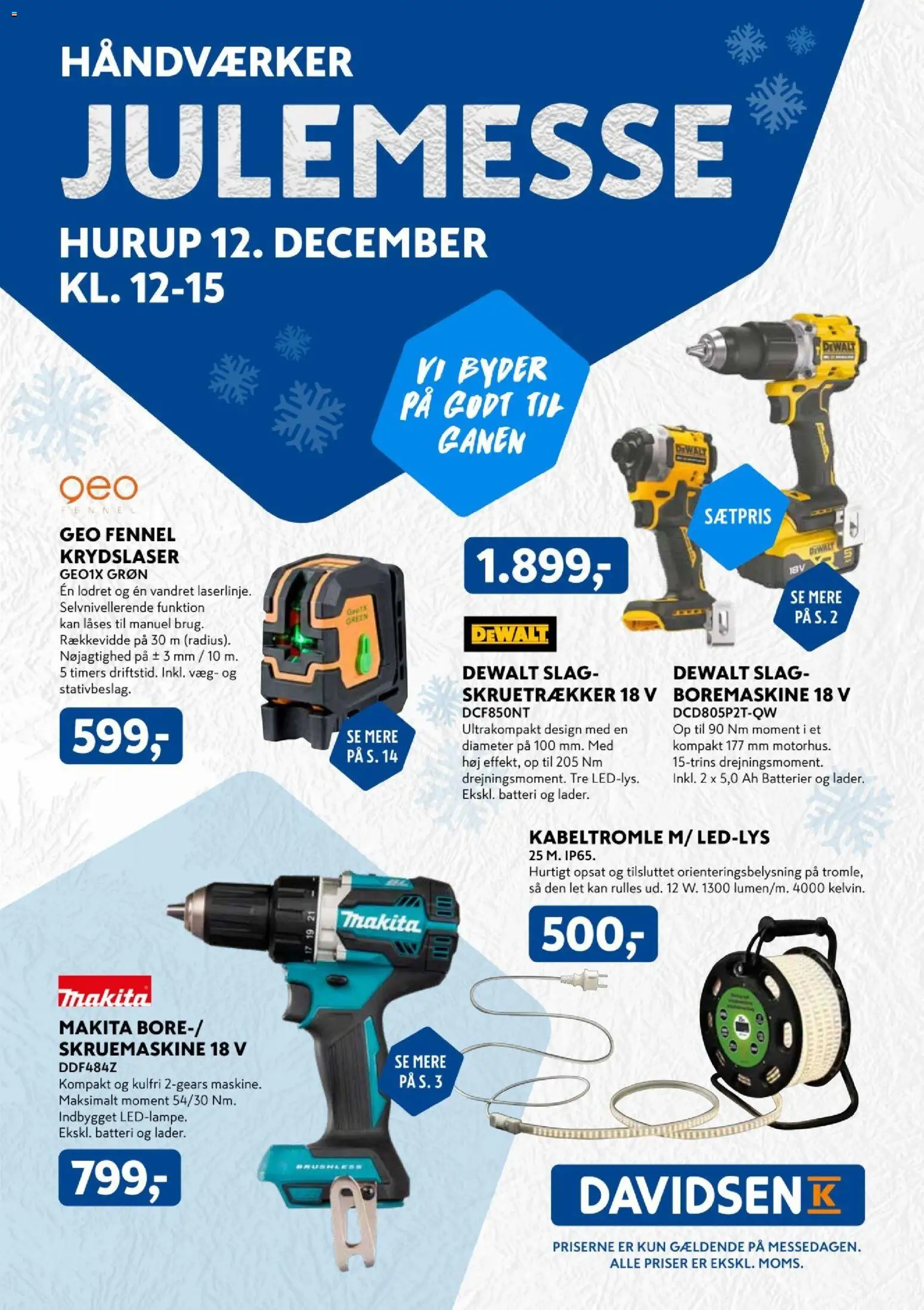 Eksempel på tilbudsavis Julemesse Hurup fra butik Davidsen gyldig fra 12/12/2025