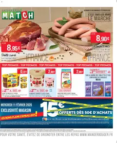 Prévisualisation de Catalogue du magasin Match Supermarché formulaire valide 10/02/2026