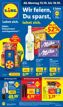 Vorschau von dem Prospekt des Geschäftes Lidl, gültig ab dem 13.10.2025