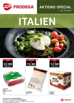 Vorschau des Merkblatts Prodega aktionen Italien vom Shop Prodega gültig von 13.04.2026 bis 25.04.2026
