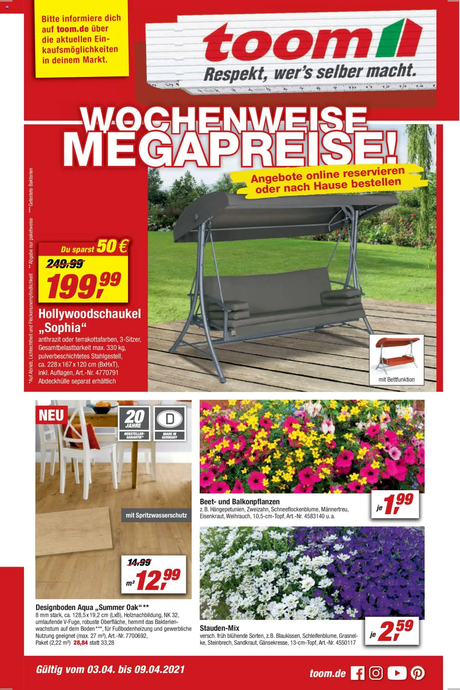 Vorschau von dem Prospekt des Geschäftes Toom Baumarkt, gültig ab dem 03.04.2026