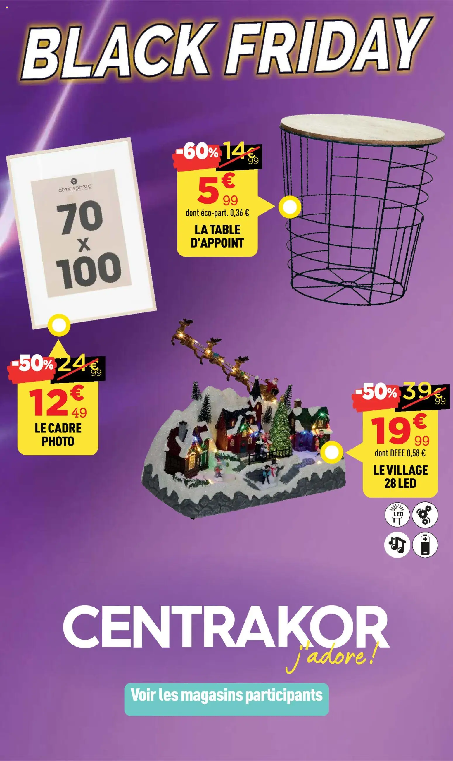 Prévisualisation de Black Friday du magasin Centrakor formulaire valide 24/11/2025