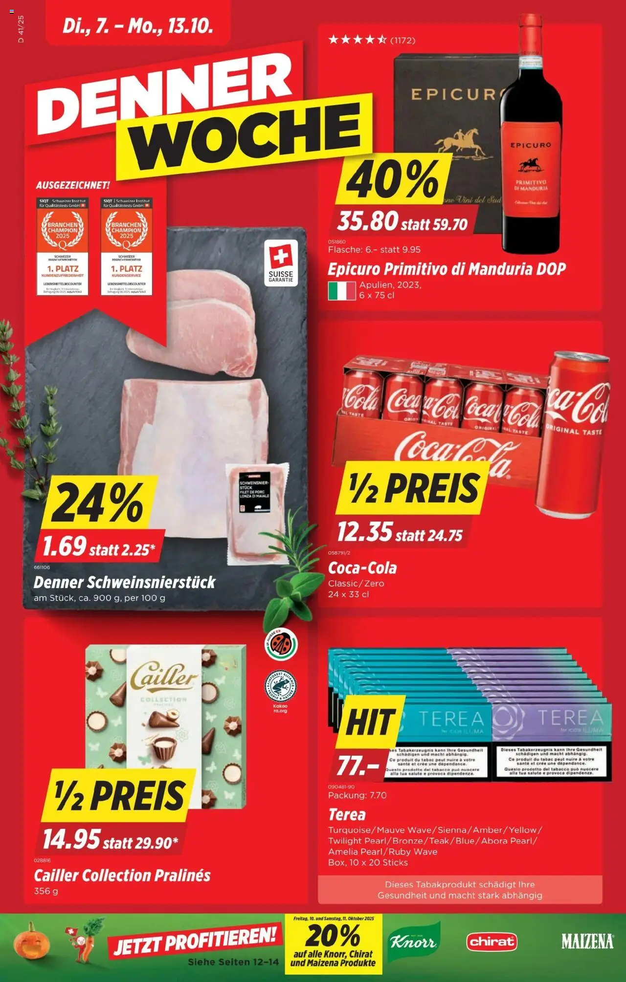 Denner Aktionen ab 07.10.2025 - Seitennummer 1