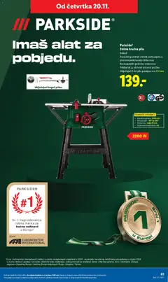 Pregled letka Katalog trgovine Lidl vrijedi od 17.11.2025 | Stranica: 61