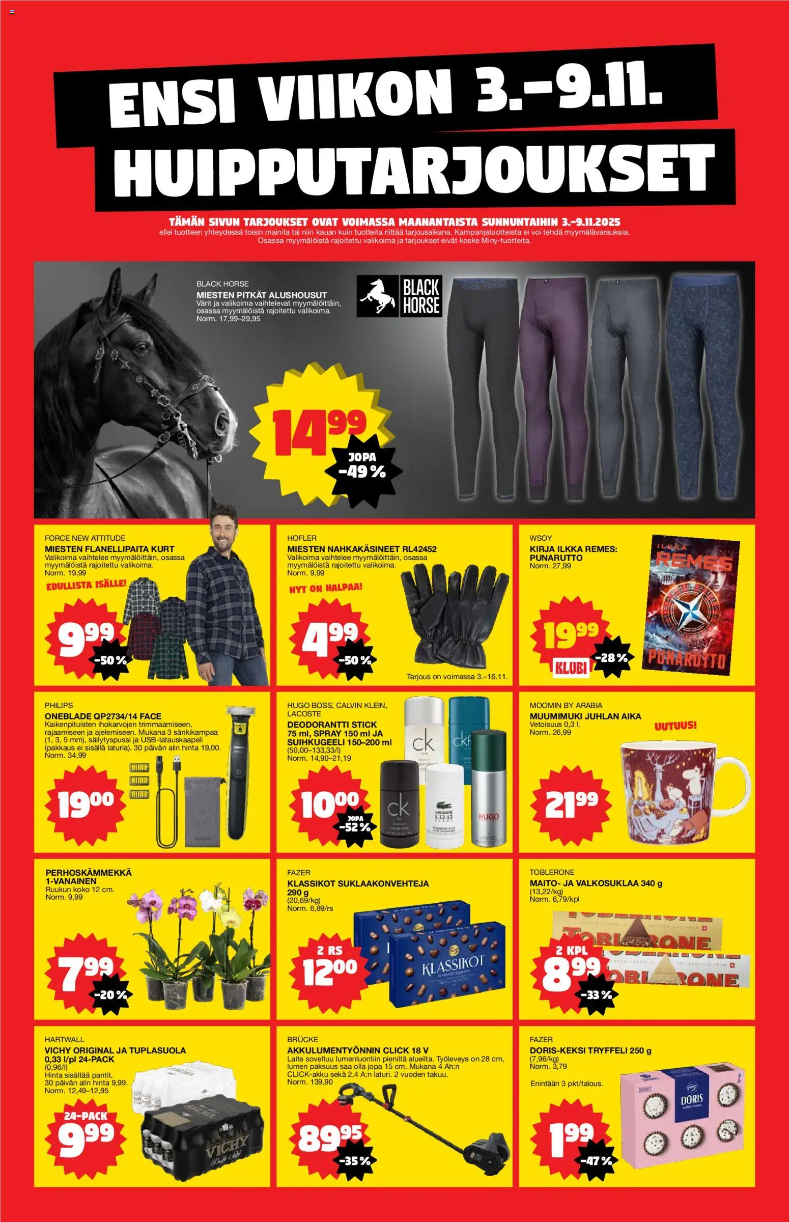 Kaupan Tokmanni Ensi viikon huipputarjoukset esikatselu, voimassa 03/11/2025