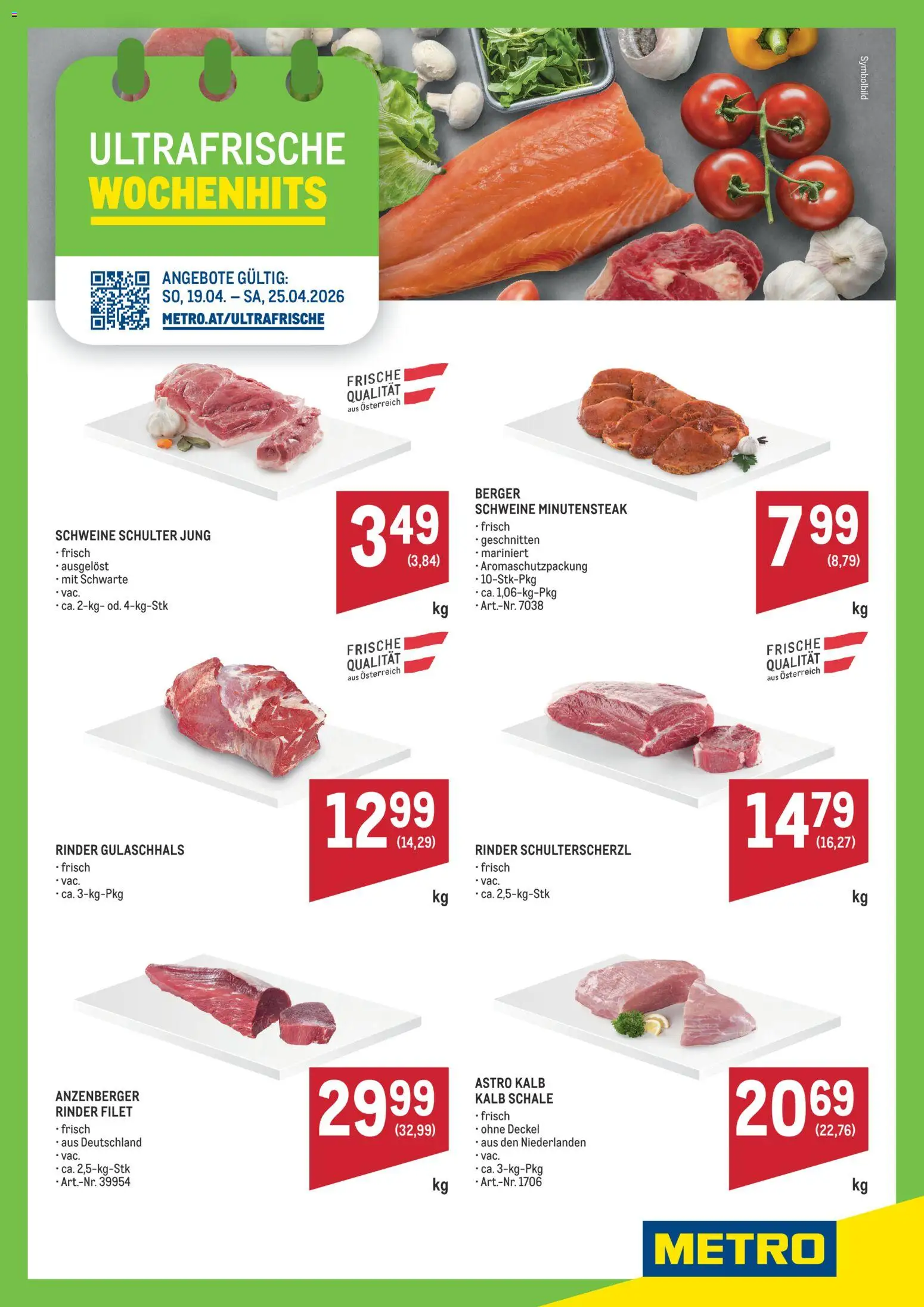 Vorschau der Angebote: Metro Metro angebote Angebote Wochenhits gültig ab 19.04.2026