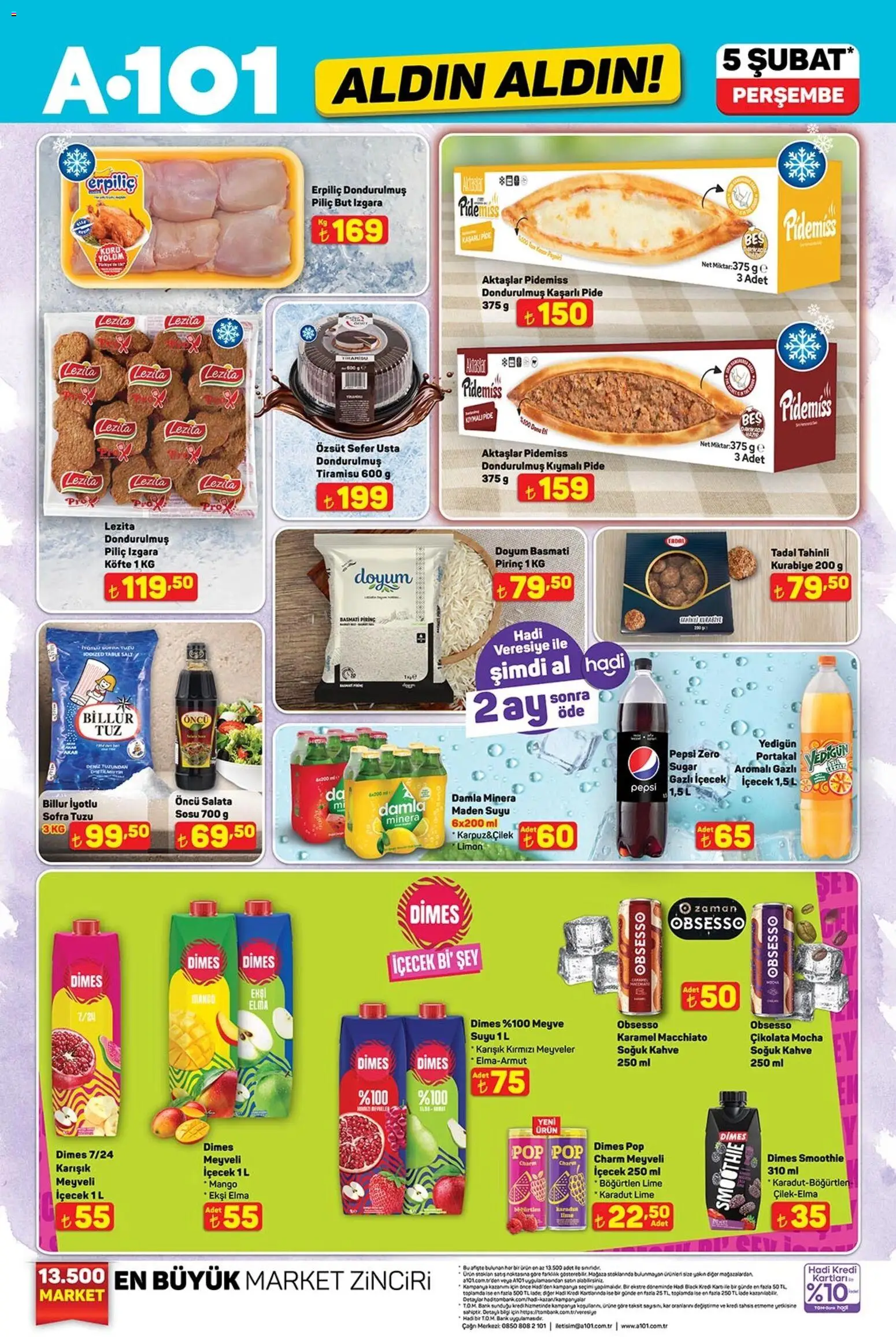 A101 Katalog Aldın Aldın 05.02.2026 - Broşürünün önizlemesi - Kahve, Kurabiye, Limon, Böğürtlen, Pirinç, Salata, Piliç, Izgara