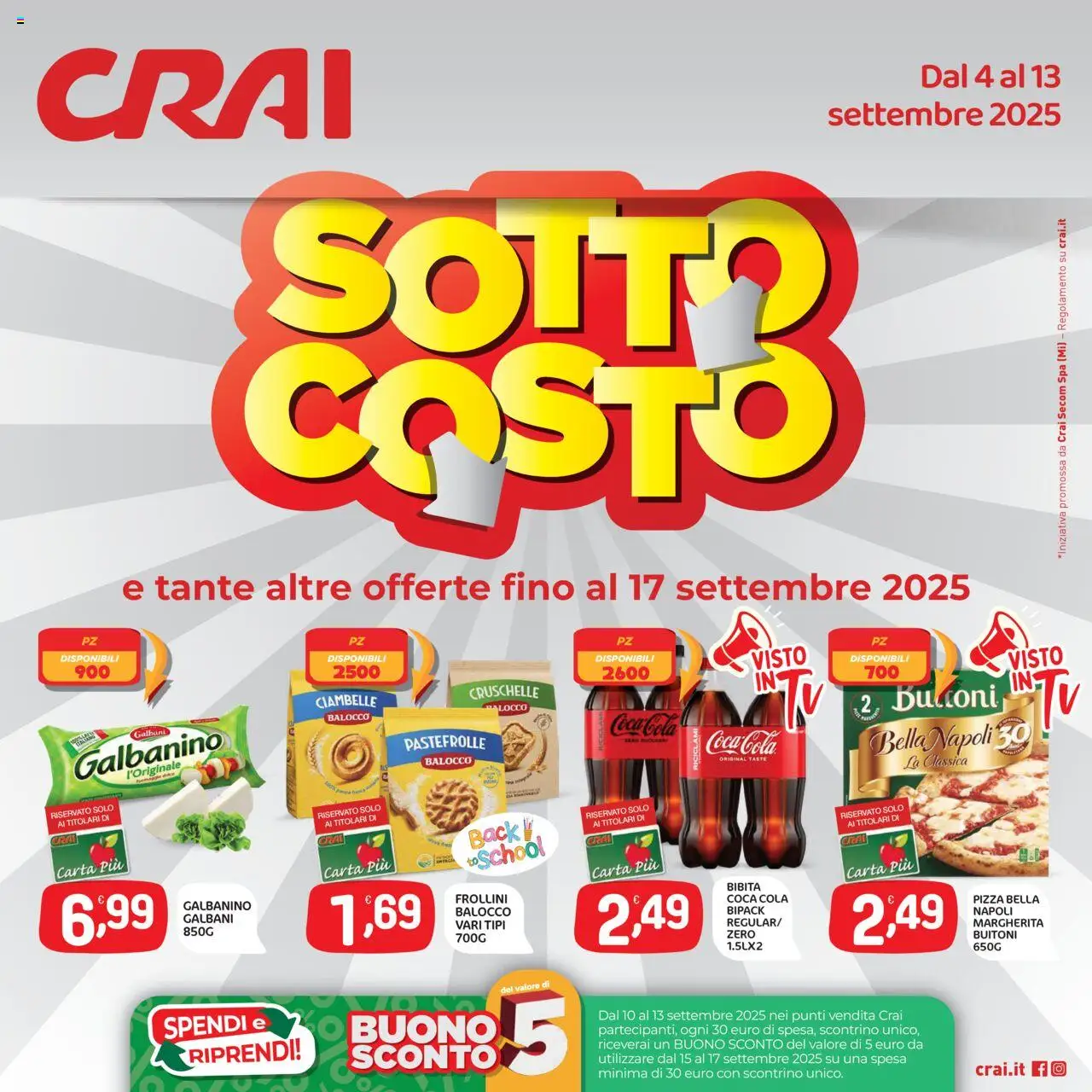 Volantino CRAI valido da 04/09/2025 numero di pagina 1