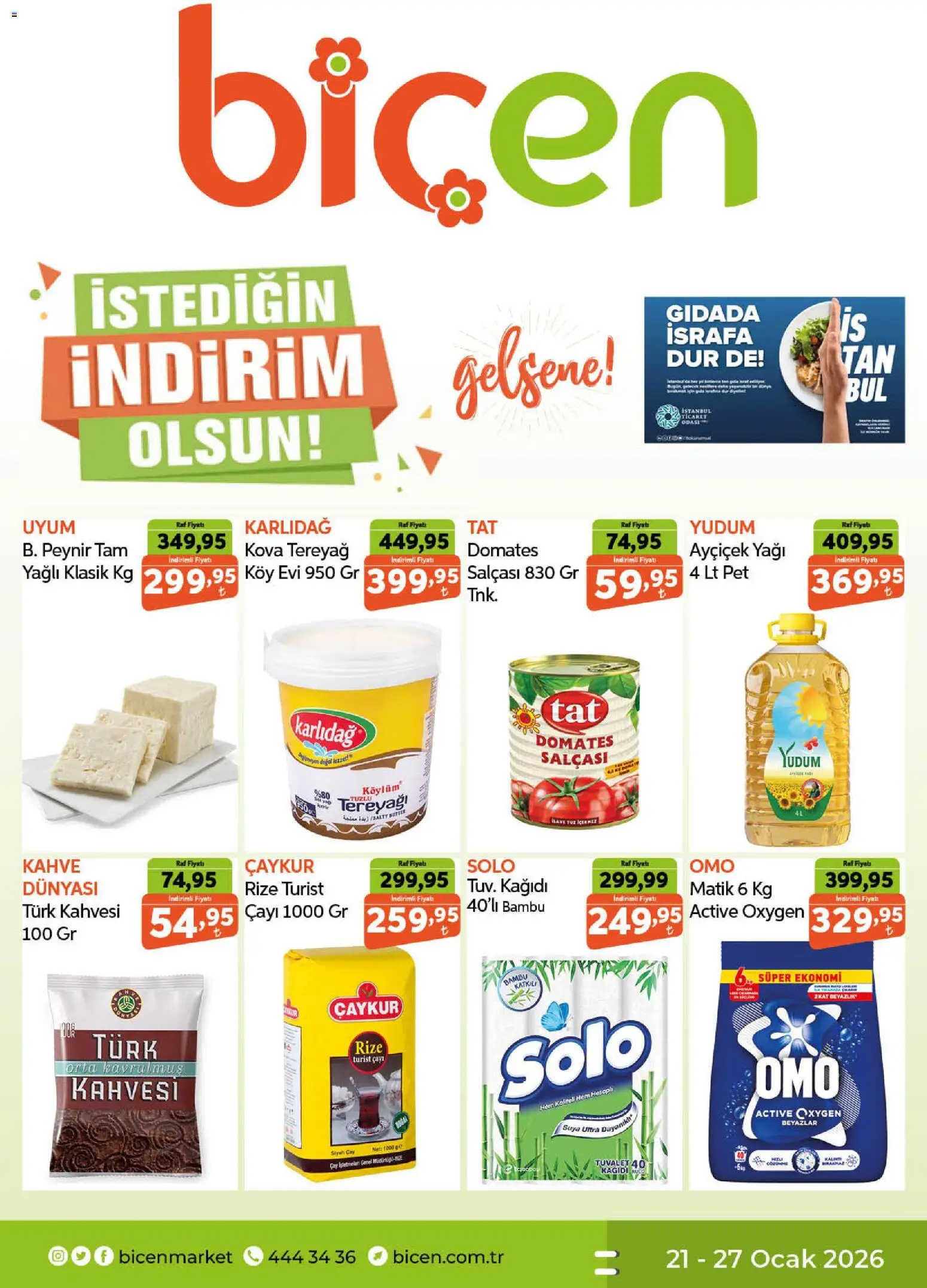 Biçen Market Katalog 21.01.2026 - Broşürünün önizlemesi
