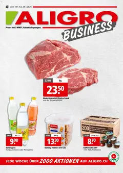 Vorschau des Merkblatts Aktionen Businesskunden - Chavannes, Matran, Genf, Sitten vom Shop Aligro gültig von 19.01.2026 bis 24.01.2026