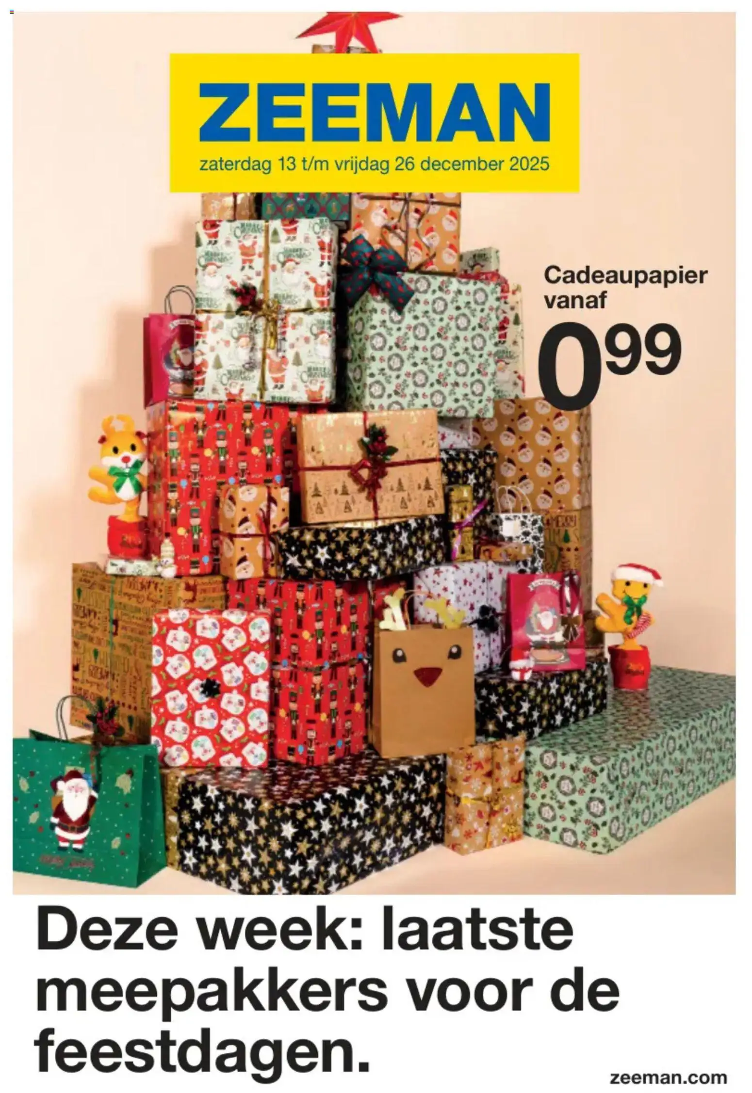 Voorbeeld van Folder van winkel Zeeman geldig vanaf 13/12/2025
