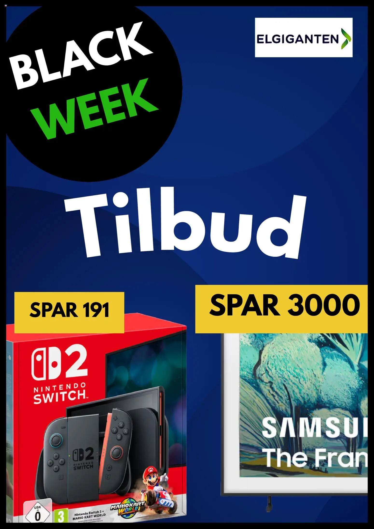 Eksempel på tilbudsavis Black Friday fra butik Elgiganten gyldig fra 13/11/2025