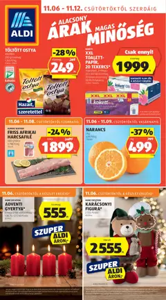 Aldi - Akciós újság Aldi megtekintése, amely érvényes 2025.11.06.-től