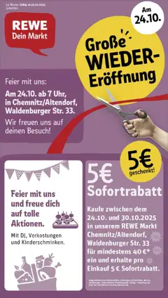 Vorschau von dem Prospekt des Geschäftes Rewe, gültig ab dem 19.10.2025