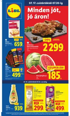 Lidl - Akciós újság Lidl megtekintése, amely érvényes 2025.07.17.-től