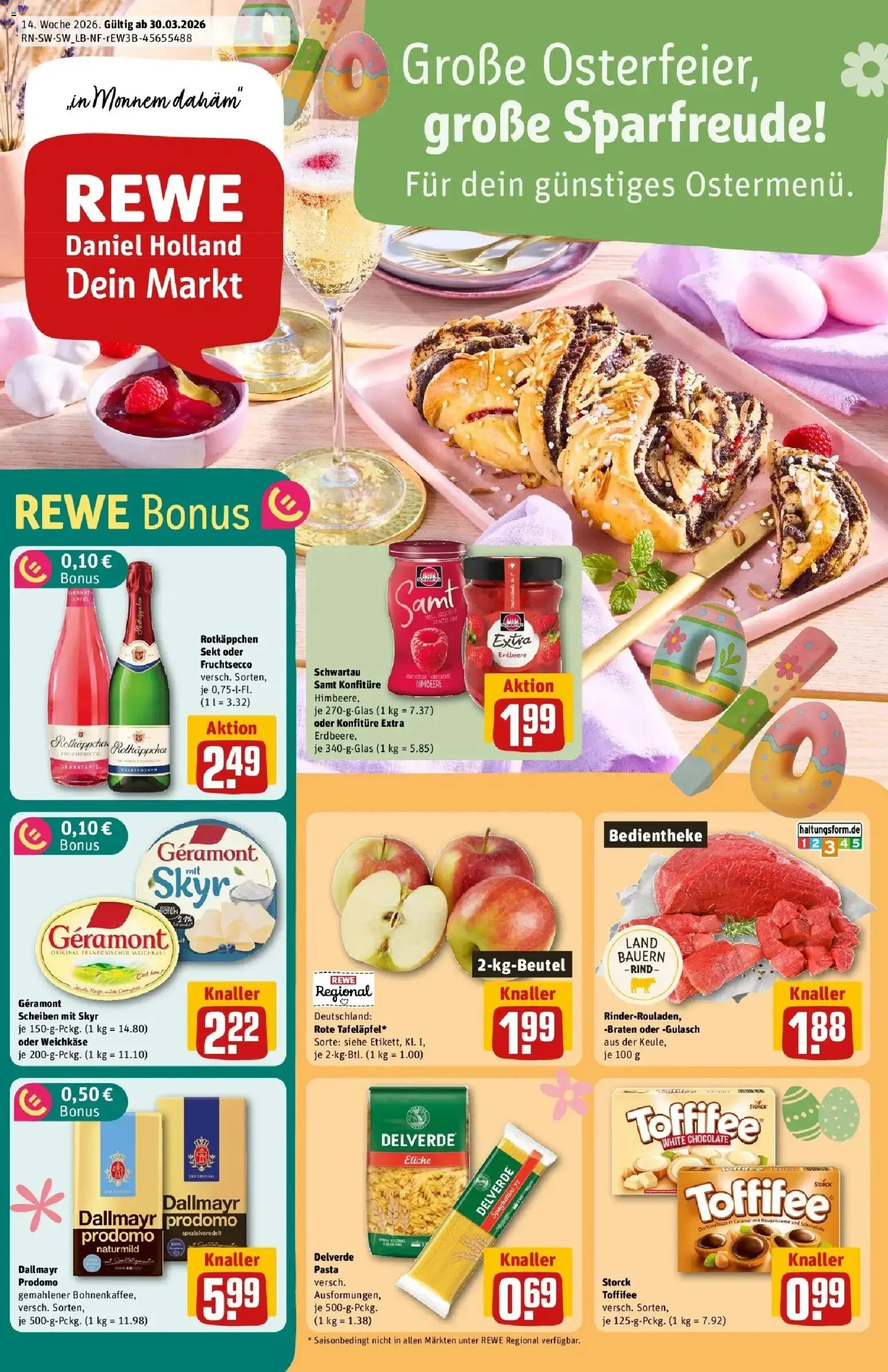 Vorschau von dem Prospekt des Geschäftes Rewe, gültig ab dem 30.03.2026