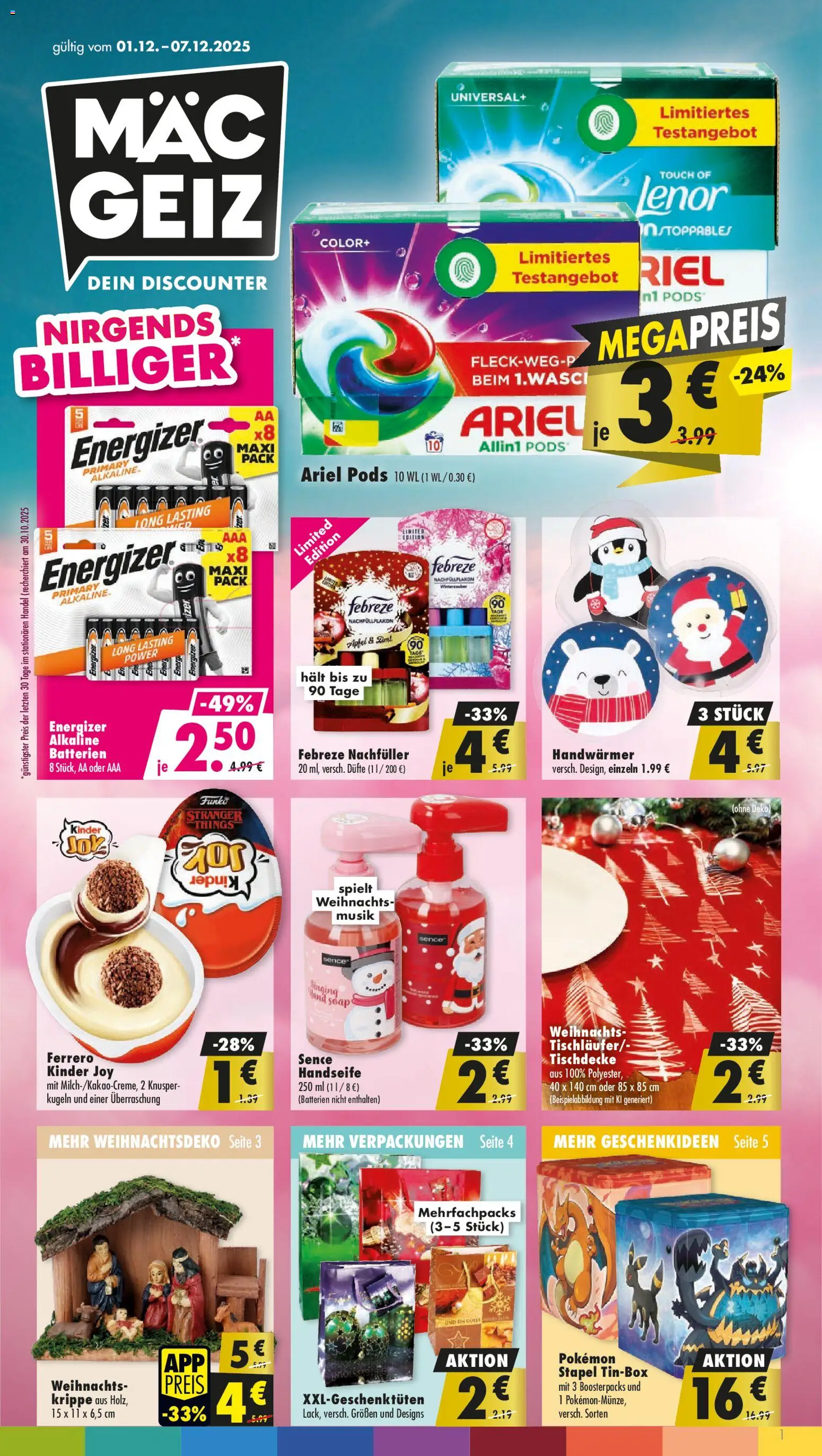 Vorschau von dem Prospekt des Geschäftes Mäc Geiz, gültig ab dem 01.12.2025