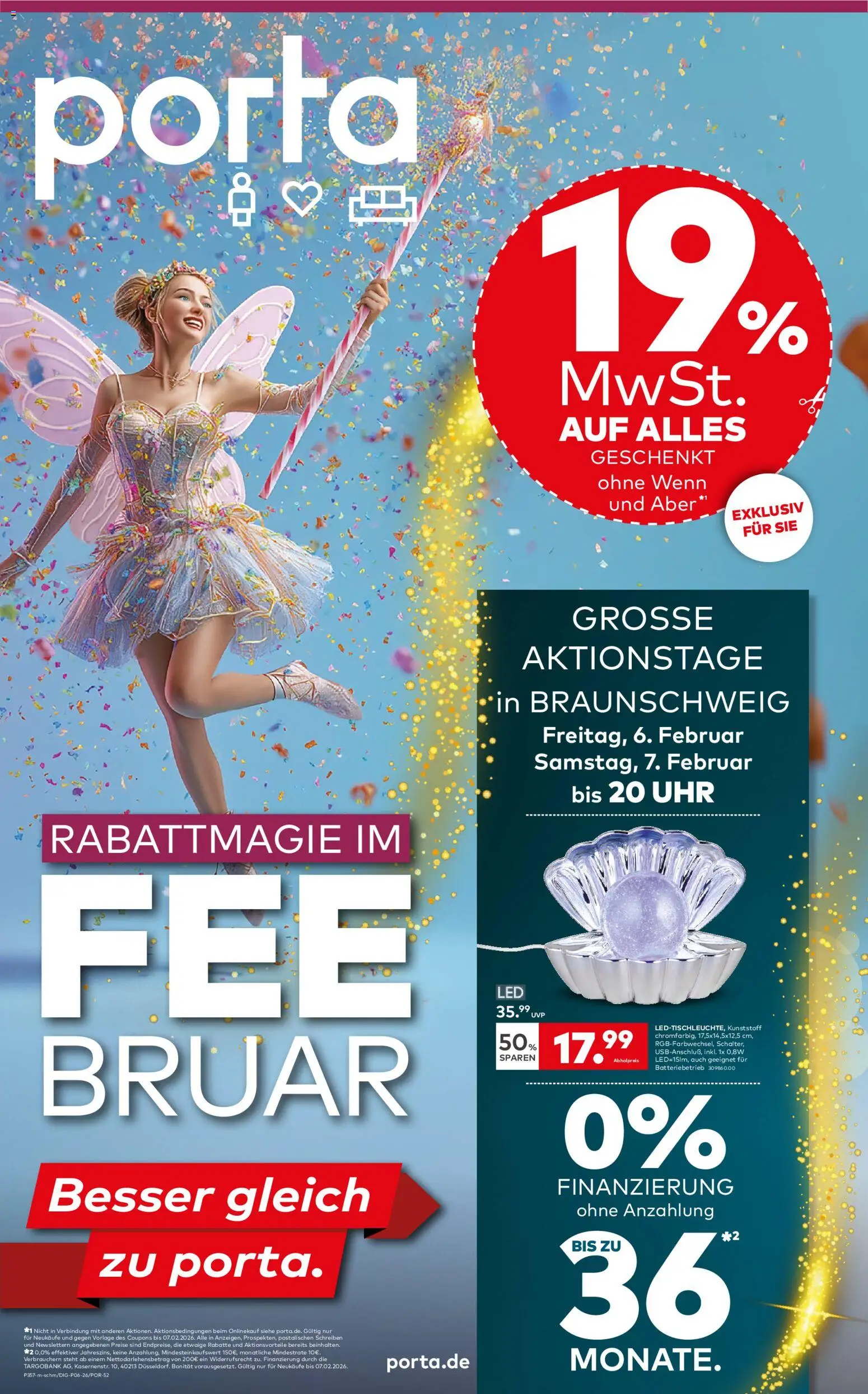 Vorschau von dem Prospekt des Geschäftes Porta!, gültig ab dem 01.02.2026 - Uhr