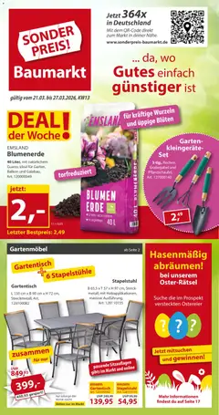 Vorschau von dem Prospekt des Geschäftes Sonderpreis Baumarkt, gültig ab dem 21.03.2026