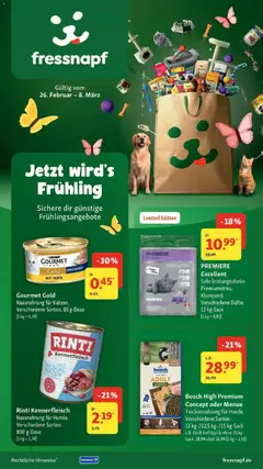 Vorschau von dem Prospekt des Geschäftes Fressnapf, gültig ab dem 25.02.2026