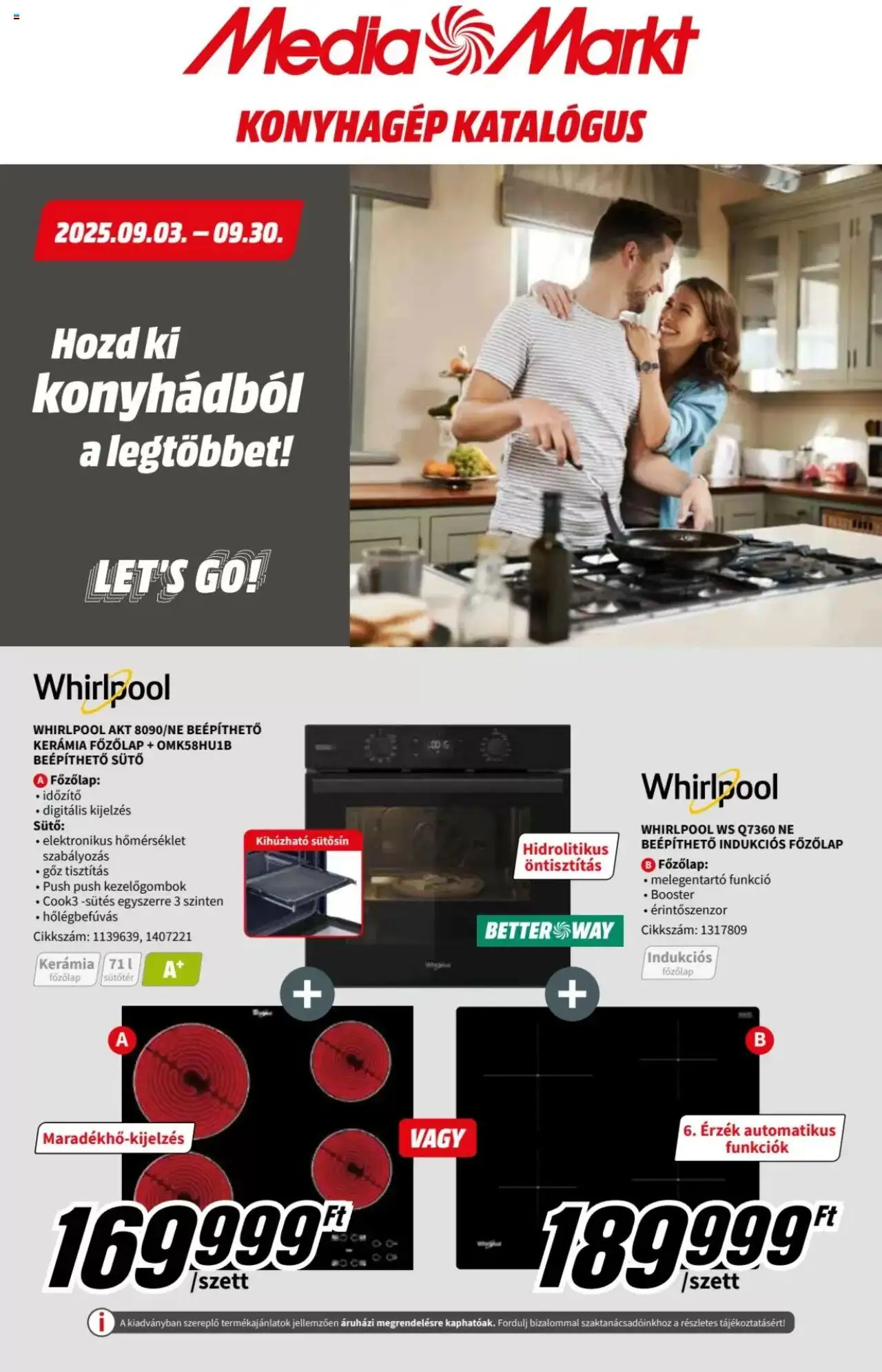Media Markt aktuális szórólap, érvényes 2025.09.03.-től - 1 oldal - Indukciós főzőlap, Főzőlap, Sütő