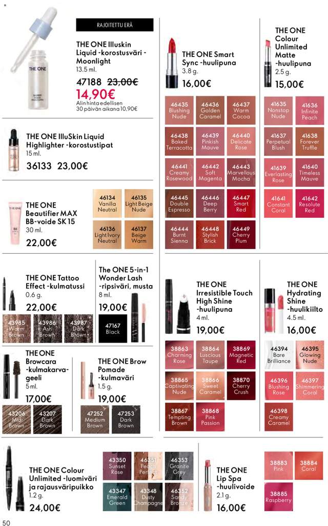 Uusi Oriflame kuvasto alkaen 22/04