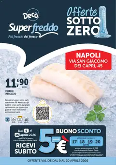 Anteprima dell'opuscolo Decò volantino Superfreddo Napoli dal negozio Decò valido da 09/04/2026
