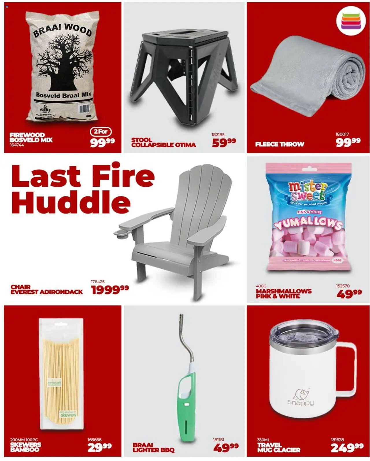 Crazy Plastics One Last Fire Huddle from from Monday 04/08/2025 > Promotions - Chair