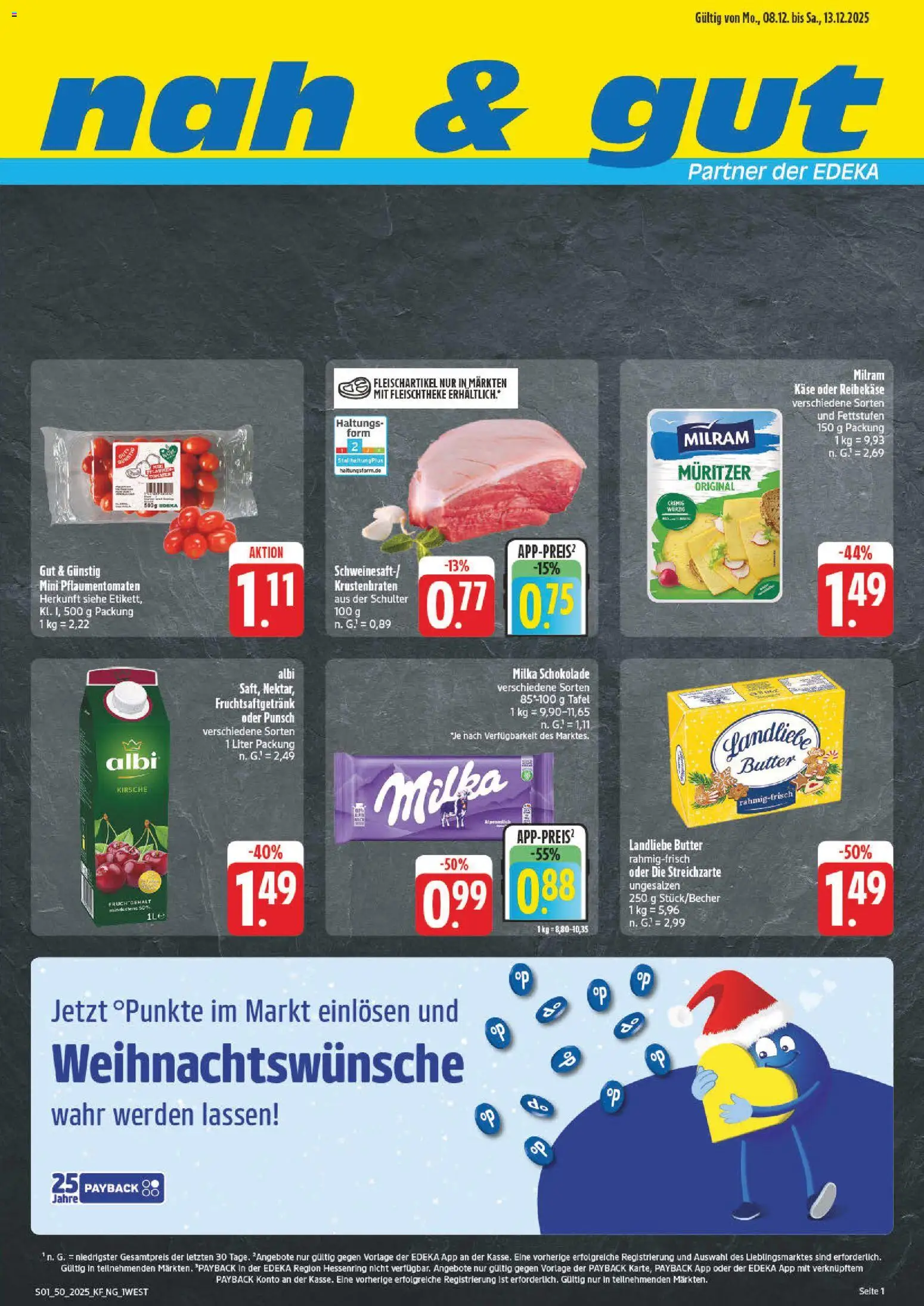 Vorschau von dem Prospekt des Geschäftes nah & gut, gültig ab dem 08.12.2025