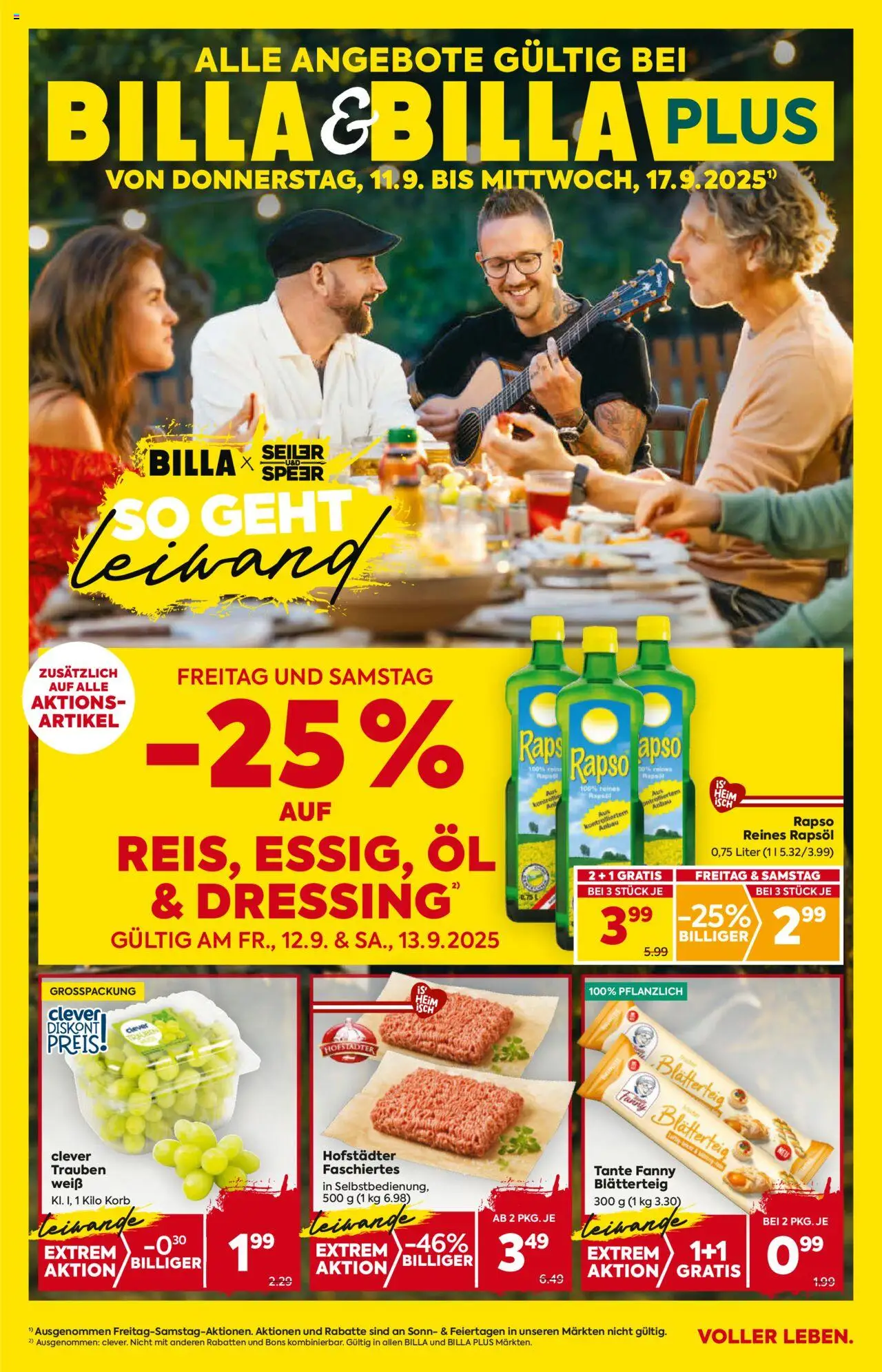  BILLA Flugblatt ab 11.09.2025 vorschau >> Oberösterreich - Seite 1