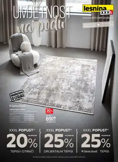 Pregled letka Umjetnost na podu trgovine Lesnina vrijedi od 30.09.2025