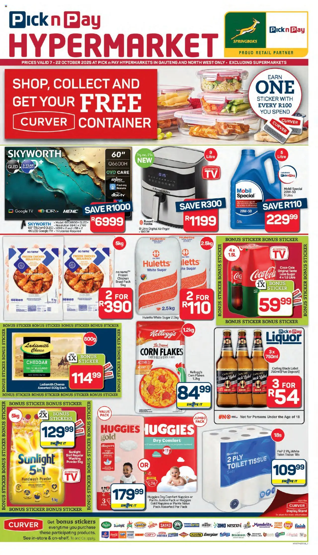 Pick n Pay Inland provinces - Hypermarket Specials from 07/10 - 22/10/2025 > Promotions