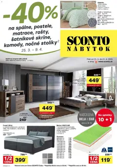 Náhľad Sconto nábytok letáku platného od 25.03.2026