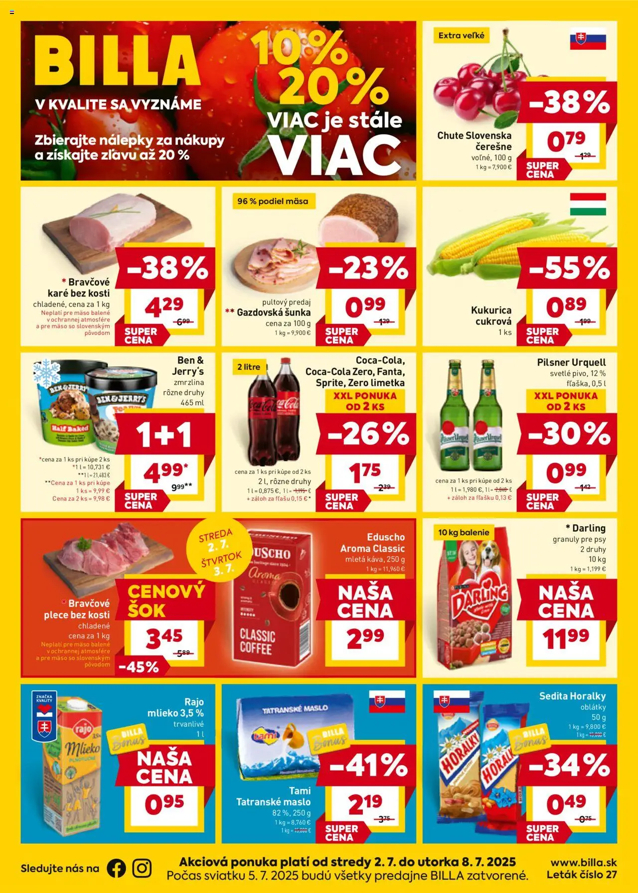 Billa leták od 02.07.2025 > Akčná ponuka online