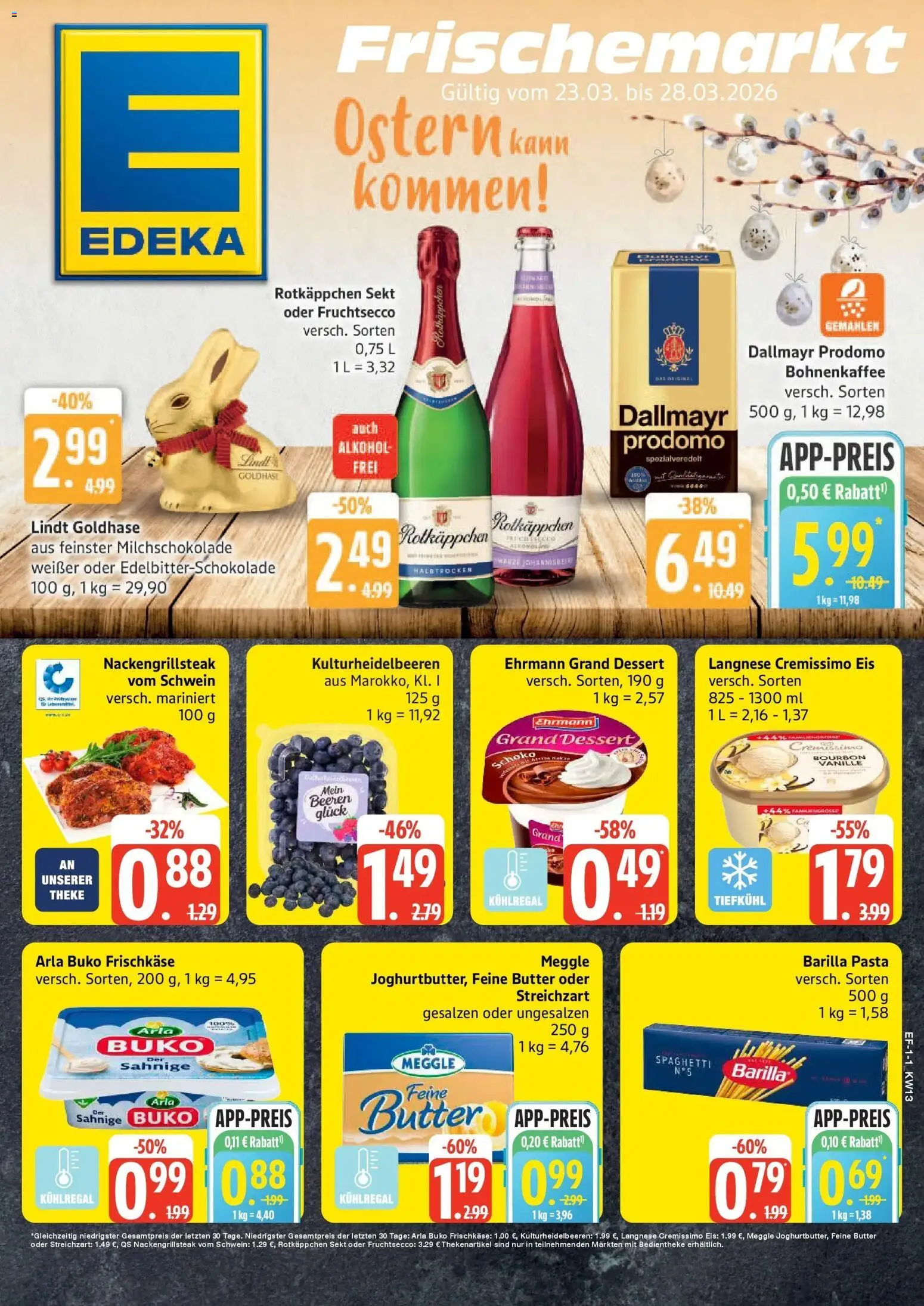 Vorschau von dem Prospekt des Geschäftes Edeka, gültig ab dem 23.03.2026