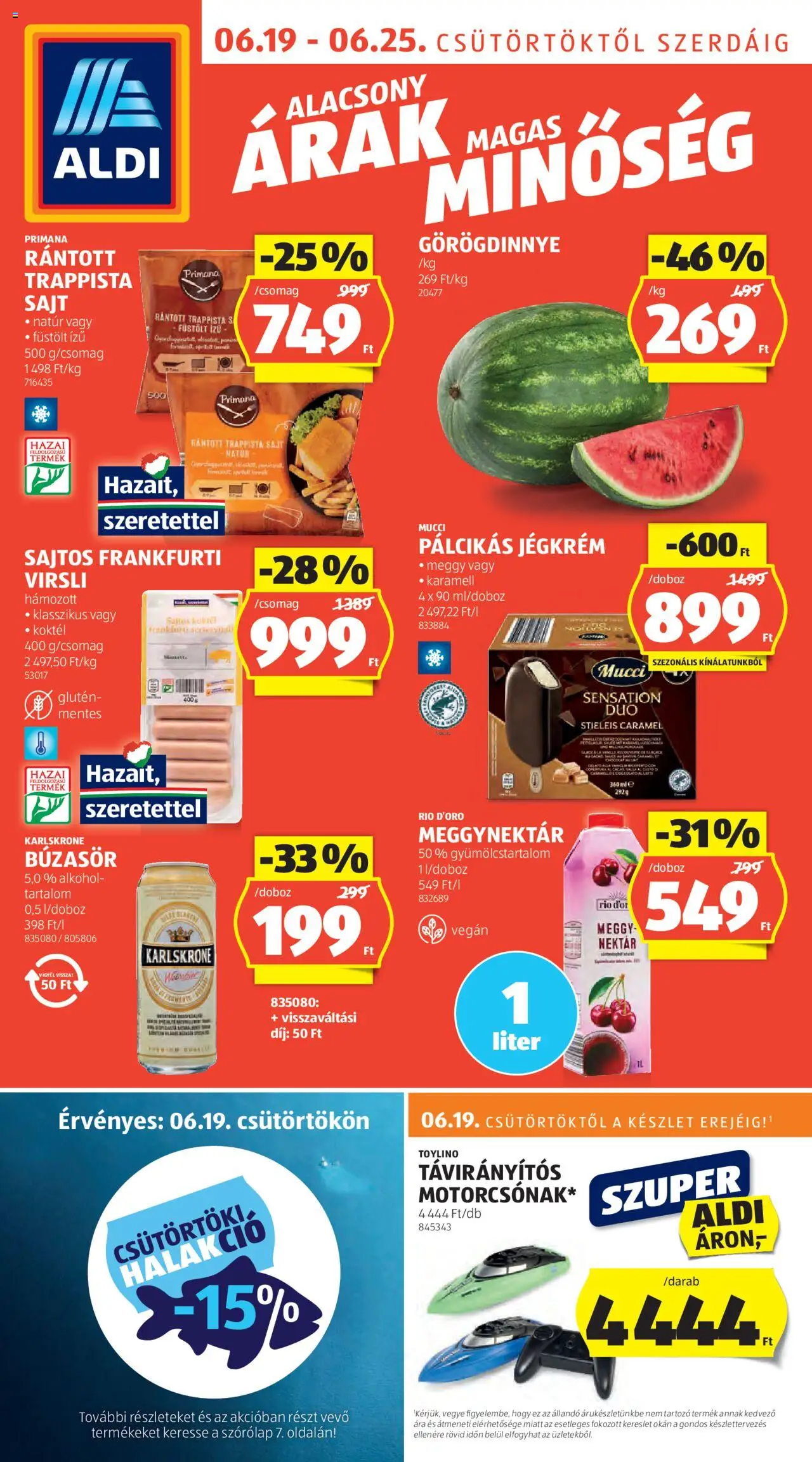 Aldi aktuális szórólap, érvényes 2025.06.19.-től - 1 oldal