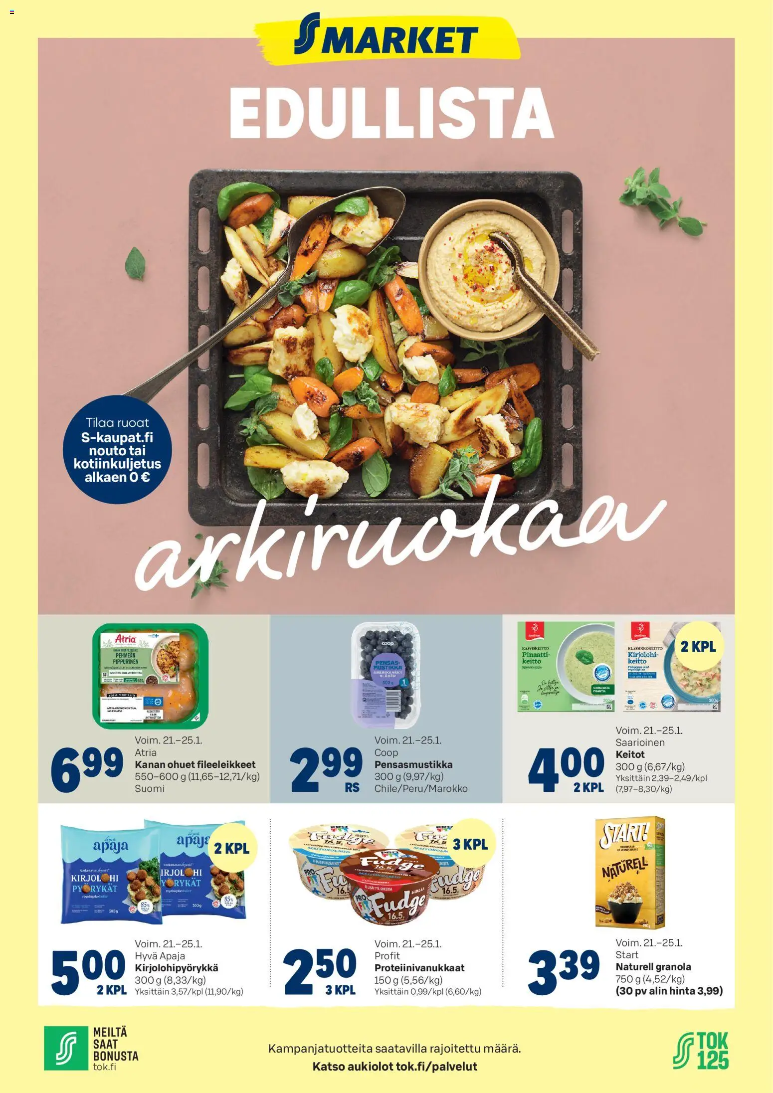 Kaupan S-market Tarjoukset esikatselu, voimassa 21/01/2026