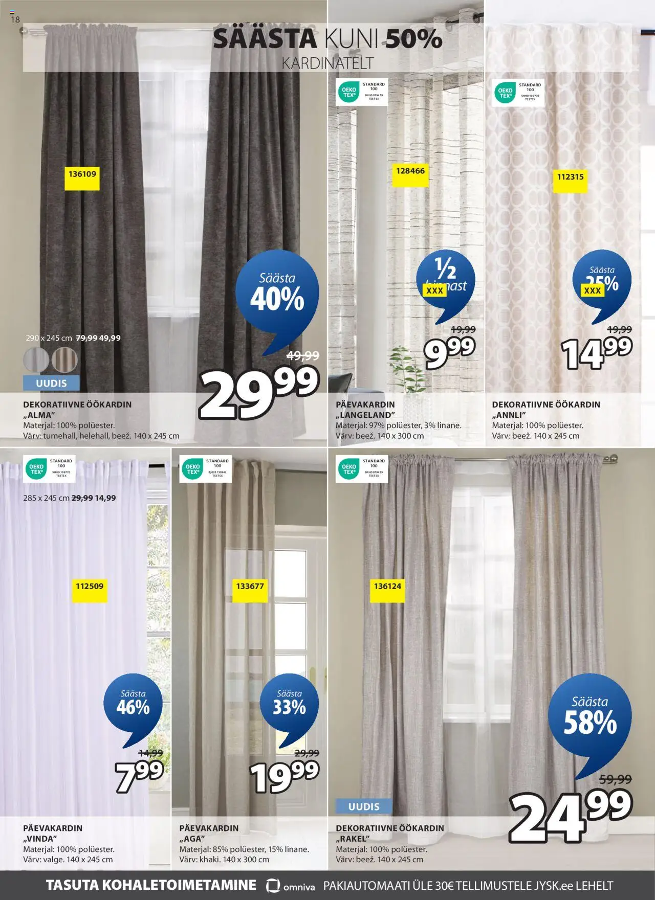 JYSK kliendilehe eelvaade alates 2025.10.14